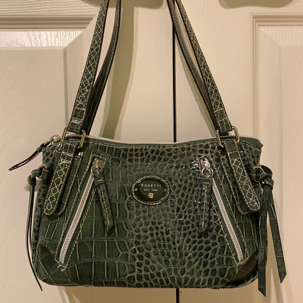 Alligator Print Rosetti Handbag
